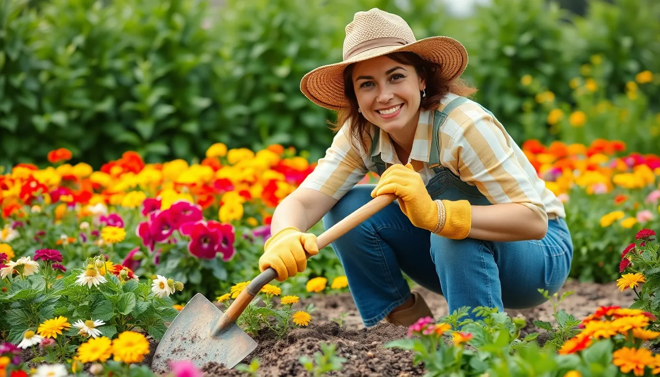 hoe gardening tool